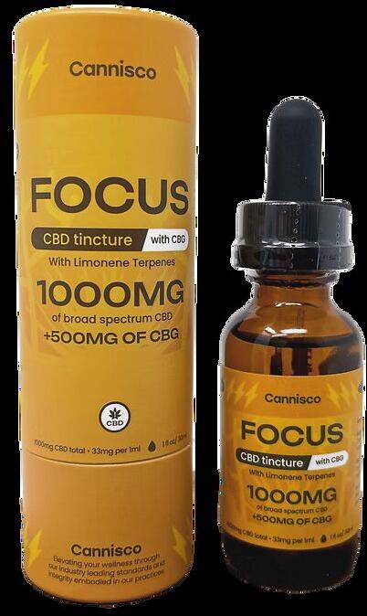Cannisco "Focus" CBD:CBG Tincture (1500mg Broad Spectrum)
