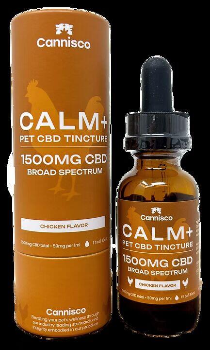 Cannisco "Calm Plus" CBD Pet Tincture - Chicken Oil  (1500mg CBD