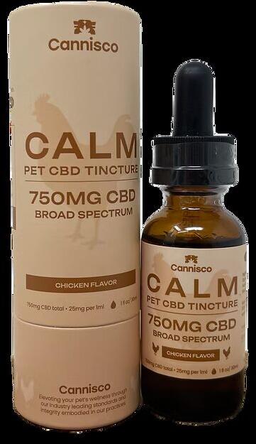 Cannisco "Calm" CBD Pet Tincture - Chicken Oil  (750mg CBD)