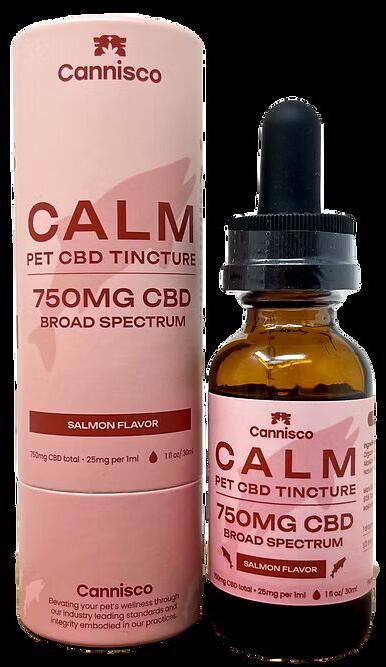 Cannisco "Calm" CBD Pet Tincture - Alaskan Salmon Oil  (750mg CB